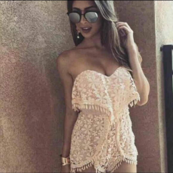 Pink short romper - Picture 2 of 3